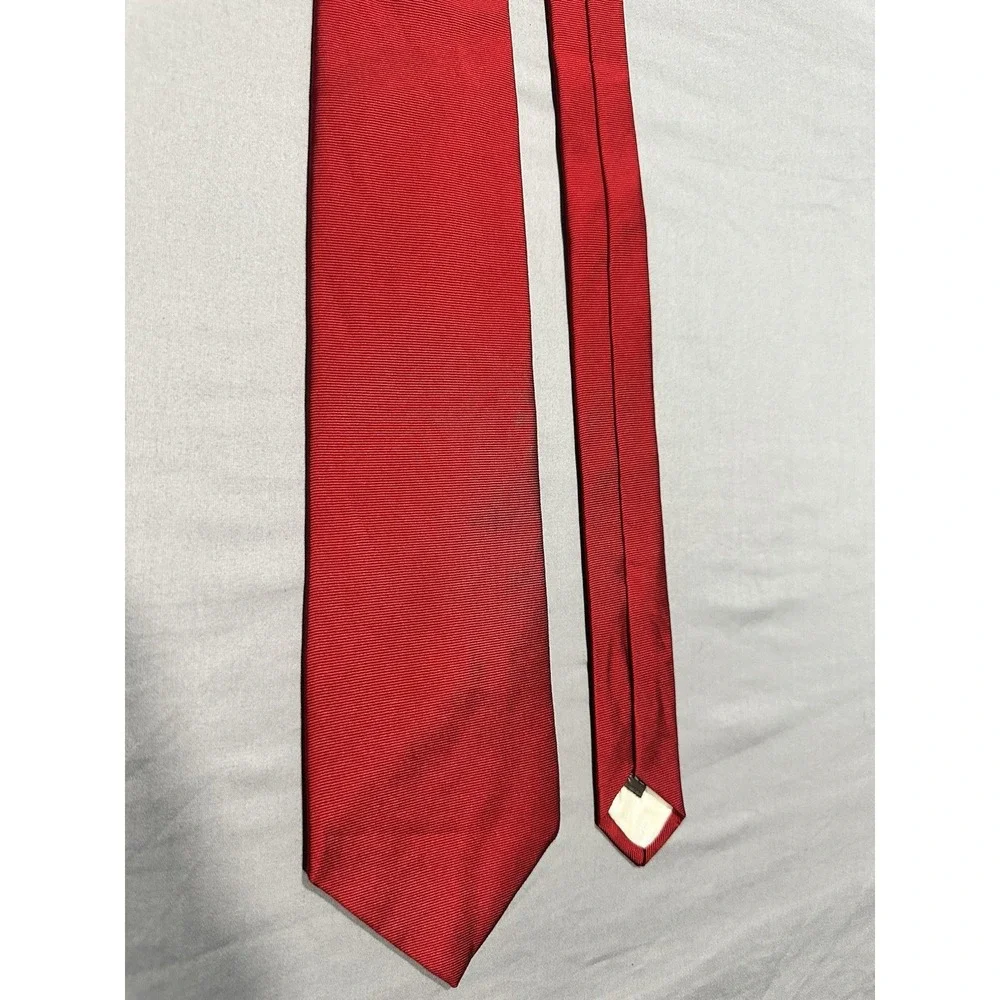Givenchy‎ Monsieur Solid Red Silk Neck Tie